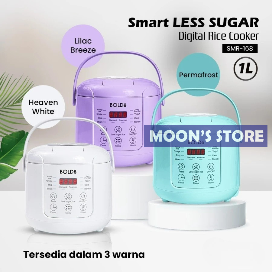 BARU Rice Cooker Desain Fitur Digital Low Carbo Kapasitas 1 Liter Anti Lengket BPA Free