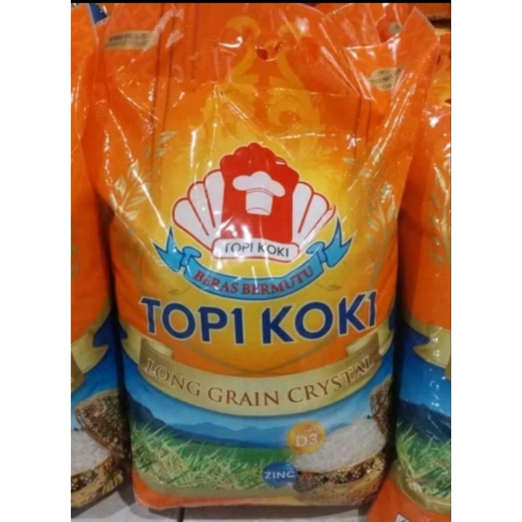 

Beras topi koki Orange Long Grain Crystal 2.5 kg dan 5 kg