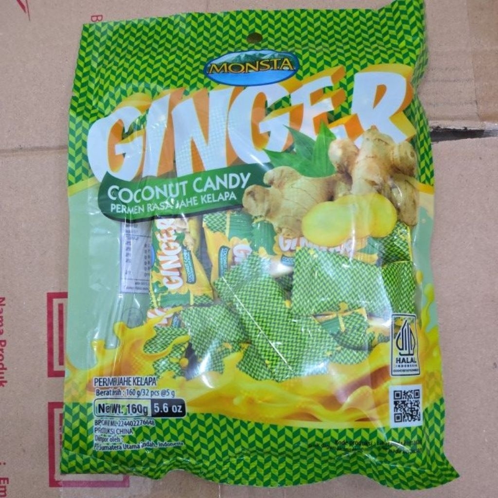 

PERMEN GINGER COCONUT MONSTA 160GRAM