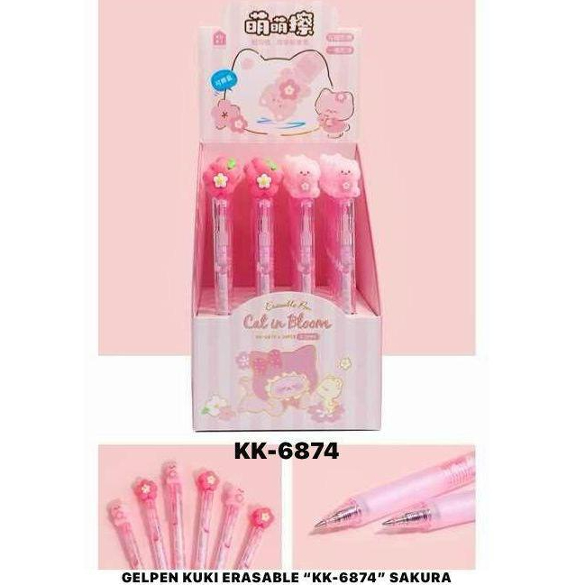 

[ PCS ] Gel Kuki Erasable Sakura / Gel Sakura Fancy (KK-6874)