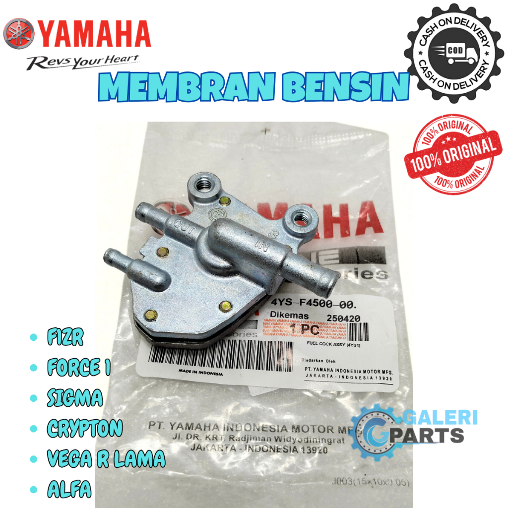 ORIGINAL MEMBRAN KRAN BENSIN YAMAHA MIO SOUL KARBU KUALITAS ASLI ORI YGP KERAN VACUM VAKUM
