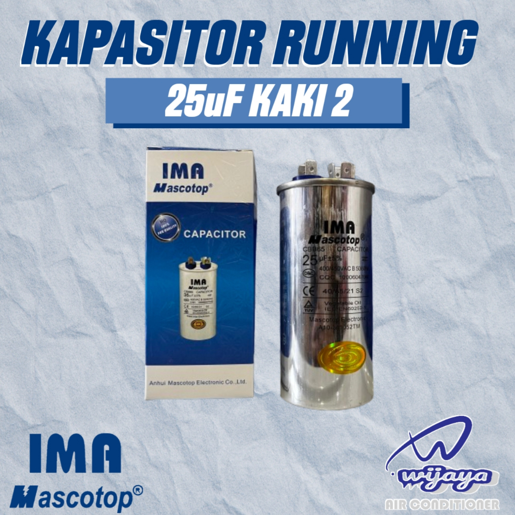 Kapasitor AC 25UF "IMA MASCOTOP"