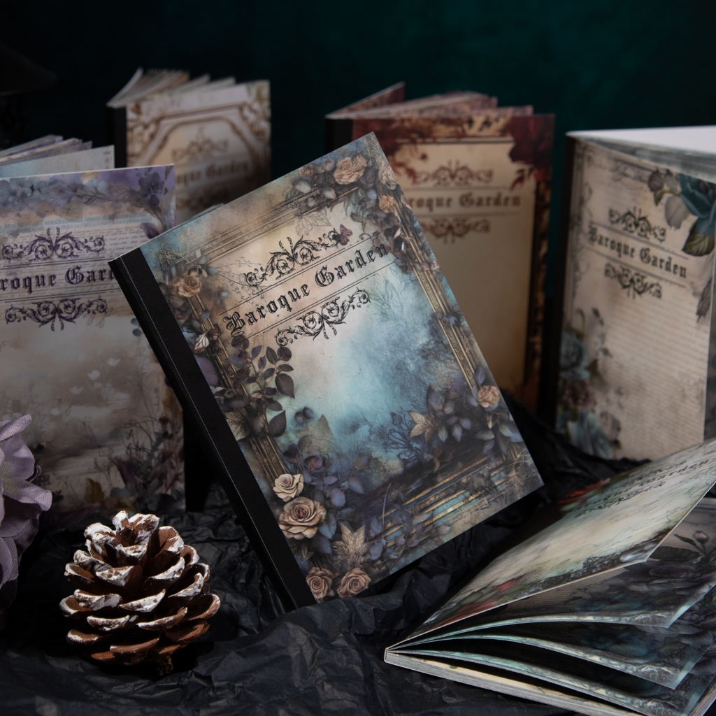 

(8F32) 30 Lembar Kertas Hias Seri Taman Barok 10x14cm Untuk Dekorasi Scrapbook Bullet Journal Diary Jurnal Retro Vintage