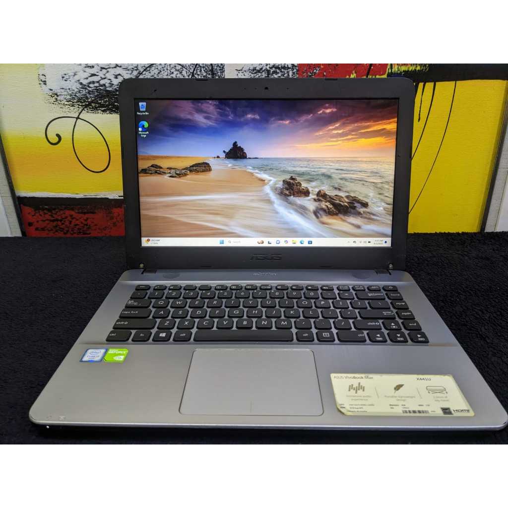 Laptop Asus x441 i3 Gen 6 8/128 Nvidia MX110 no minus