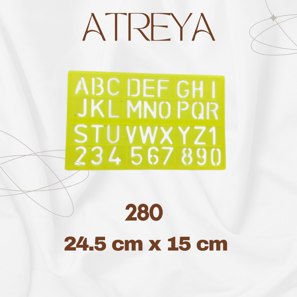 

(BESAR) PENGGARIS SABLON / PENGGARIS CETAKAN HURUF & ANGKA BT-280 SIZE BESAR
