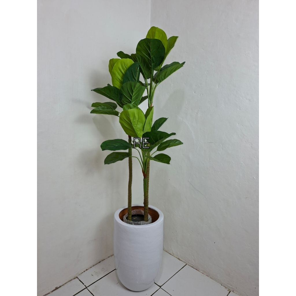 Pohon Daun Apel Premium 140cm Bunga Hias Plastik Artificial Dekorasi Tanaman