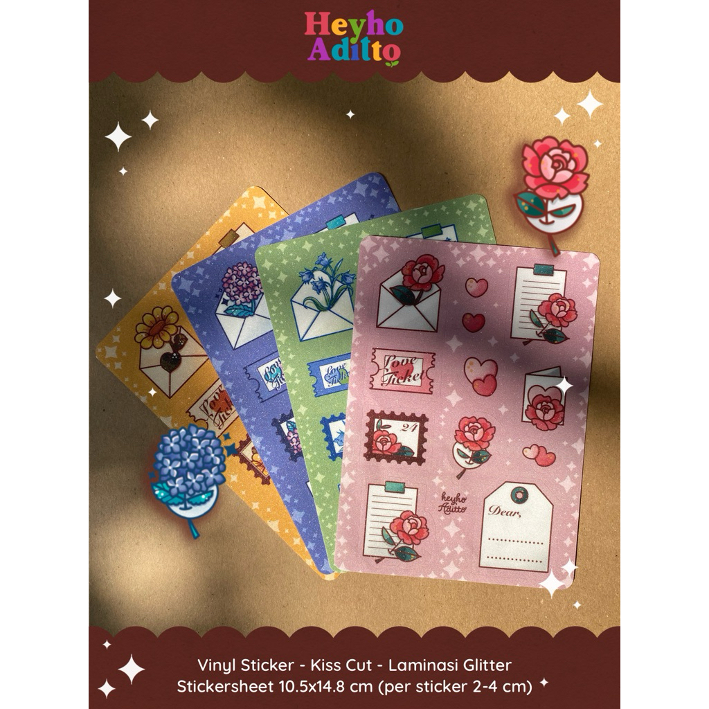 

Bloom & Blush Stickersheet / Vinyl sticker / Journaling Sticker