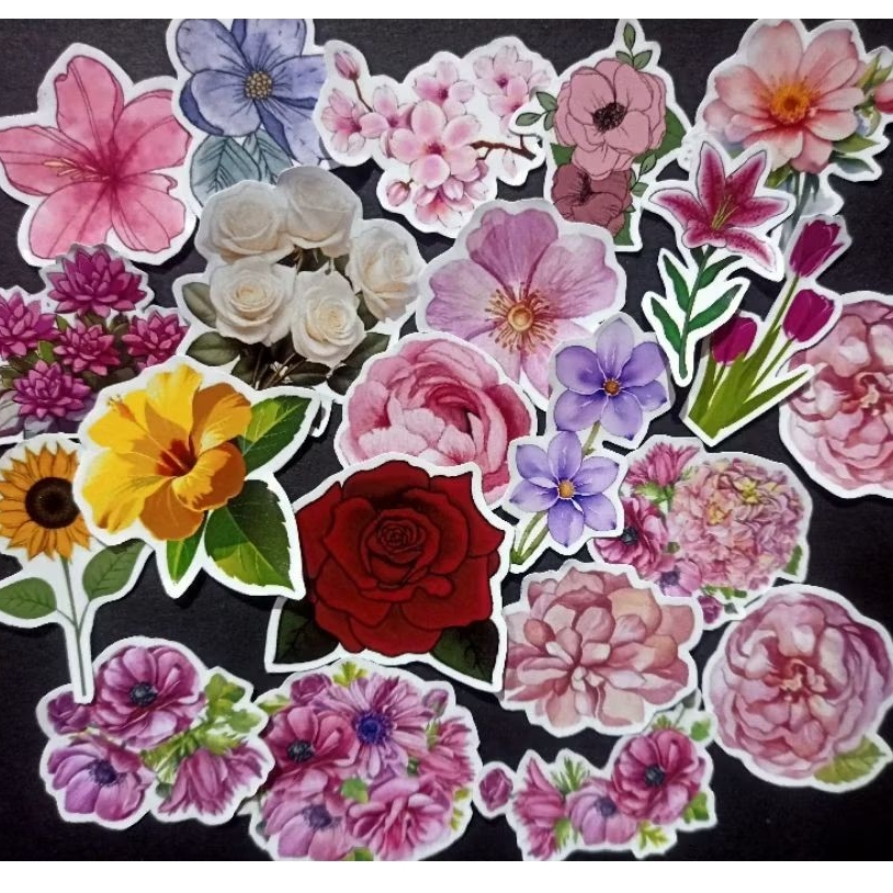 

[50/51 BIJI] STIKER MOTIF BUNGA + BOX ESTETIK | AESTHETIC STICKER FLOWERS MODE | SUDAH CUTTING | GLOSSY | JOURNALING | SCRAPBOOK | LUCU | MENARIK / STIKER BUKU