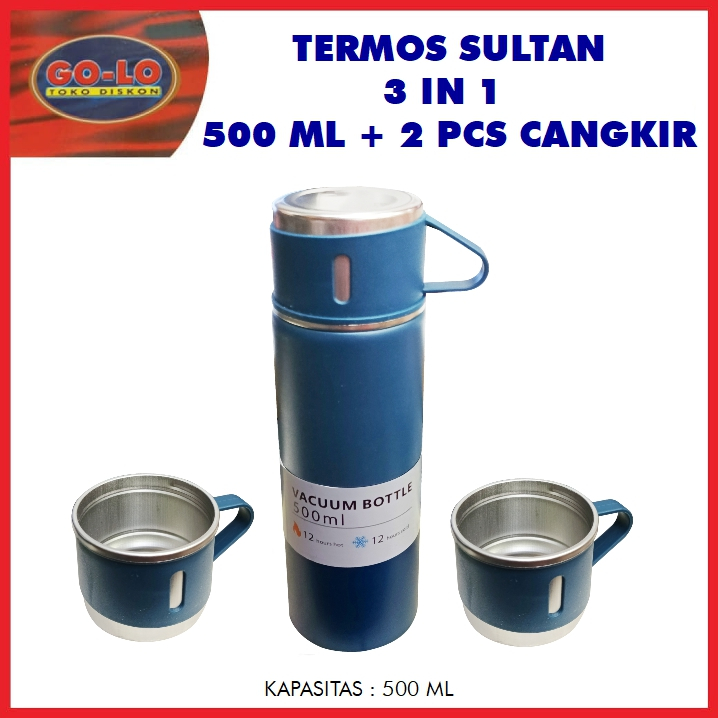 Termos sultan 3 in 1 500 ml + 2 pcs cangkir