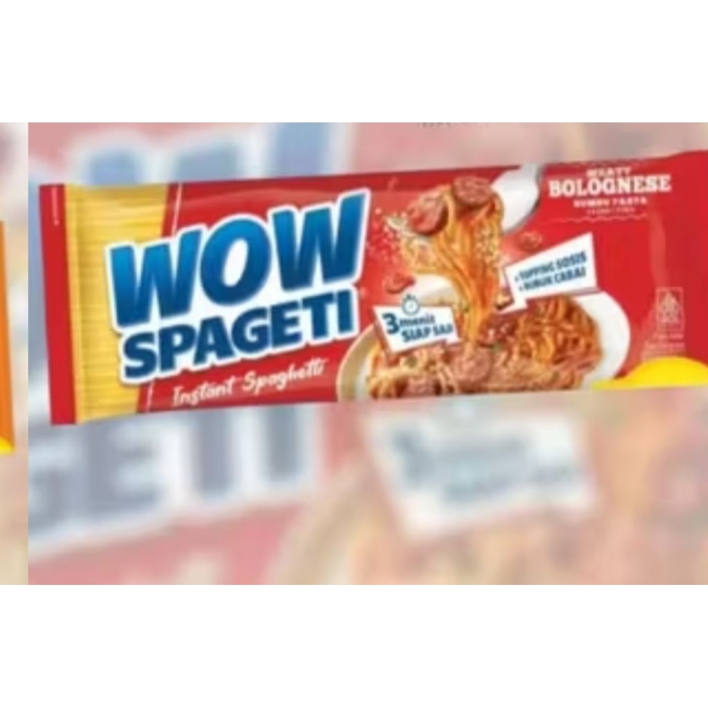 

mie Instan Spaghetti Wow Rasa Bolognese Kemasan 6PCS