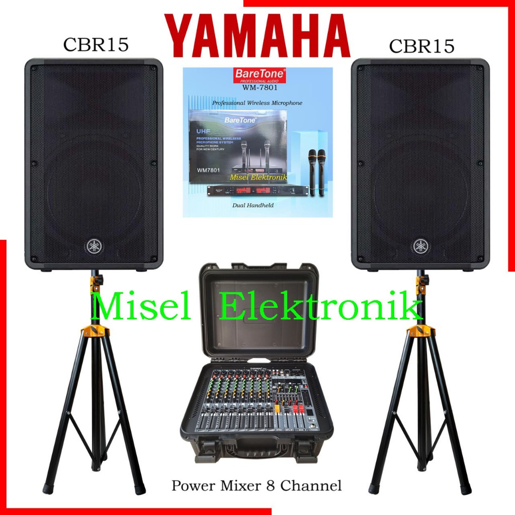 Paket Sound System Outdoor Indoror Speaker Pasif 15 Inch Yamaha CBR15
