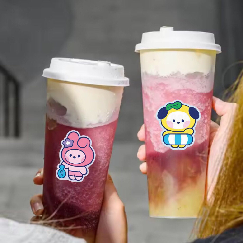 Reusable Cup Injection BT21 Summer - Free Photocard