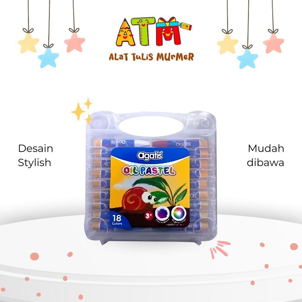 

oilpastel/crayon agatis crayon/agatis Krayon Anak Mewarnai Murah & Lengkap - 18 warna