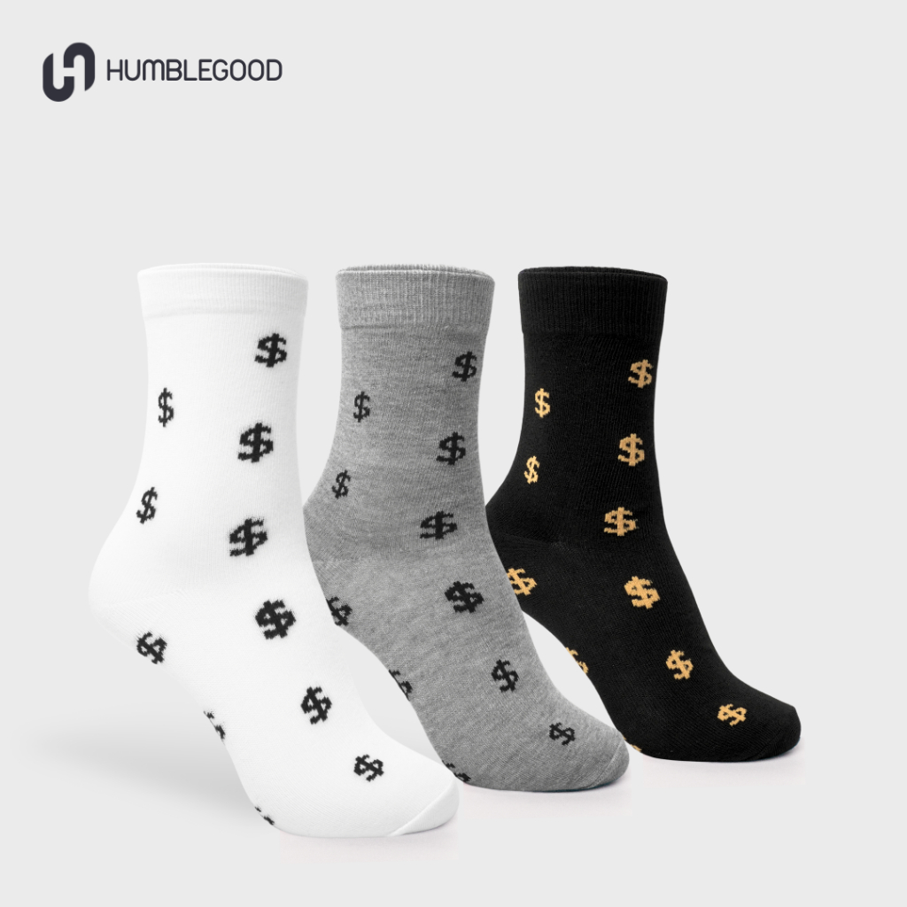 HUMBLEGOOD - Kaos Kaki Quarter Wanita Dollar Series