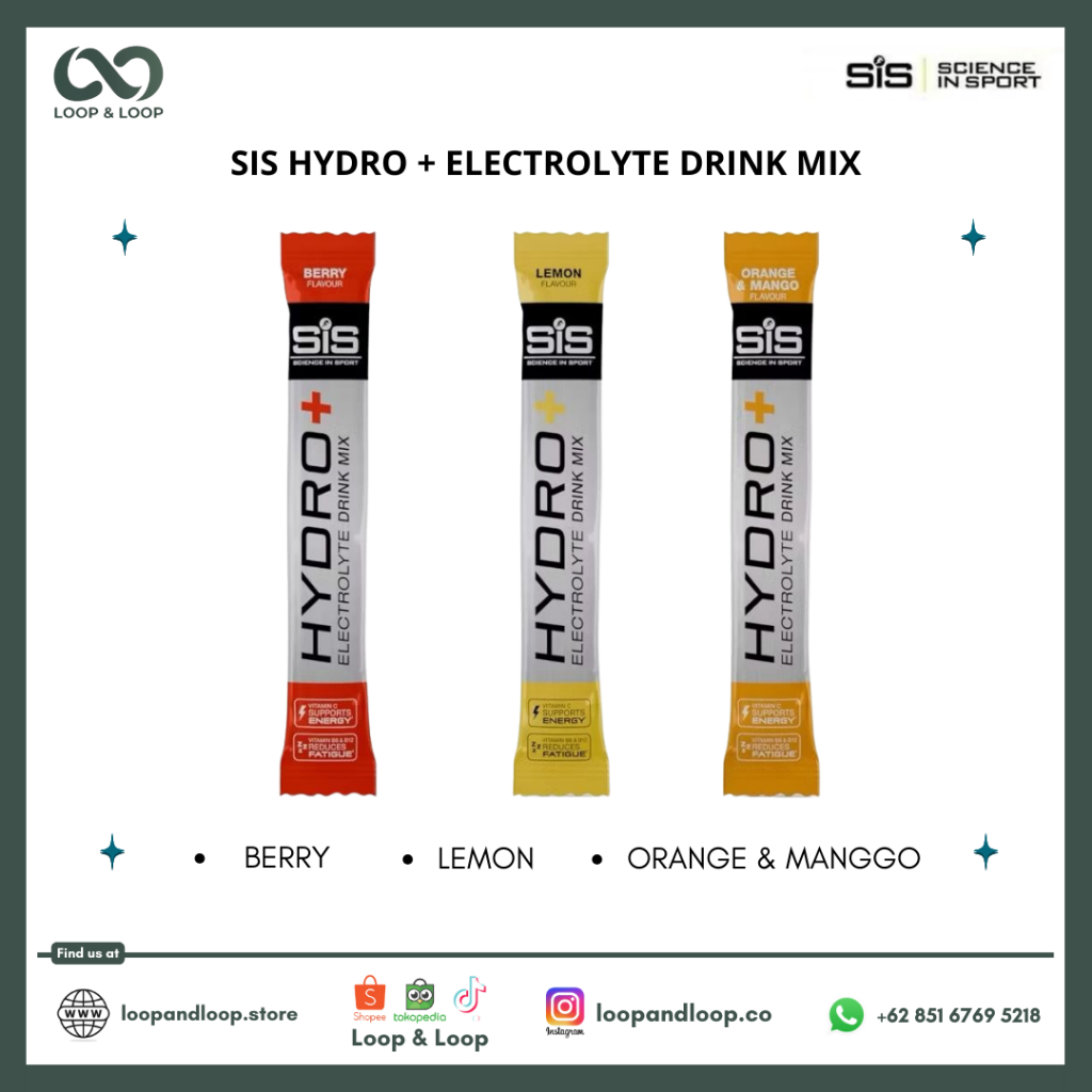 

SIS Hydro+ Electrolite Drink Mix Powder Sachet / Electrolyte / Minuman Energy / Bubuk Electrolyte