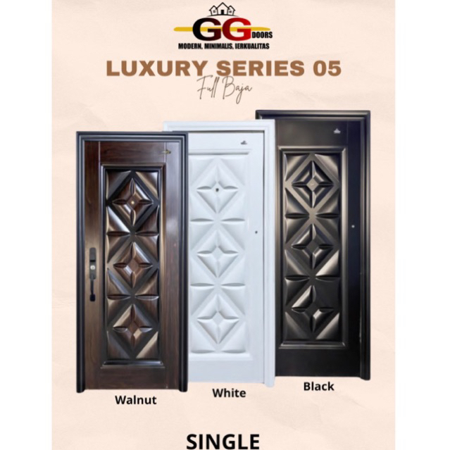 Pintu Baja merek GG DOORS type Luxury Single 05.220