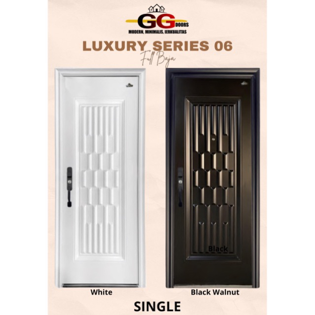 Pintu Baja merek GG DOORS Type Luxury Single 06.220