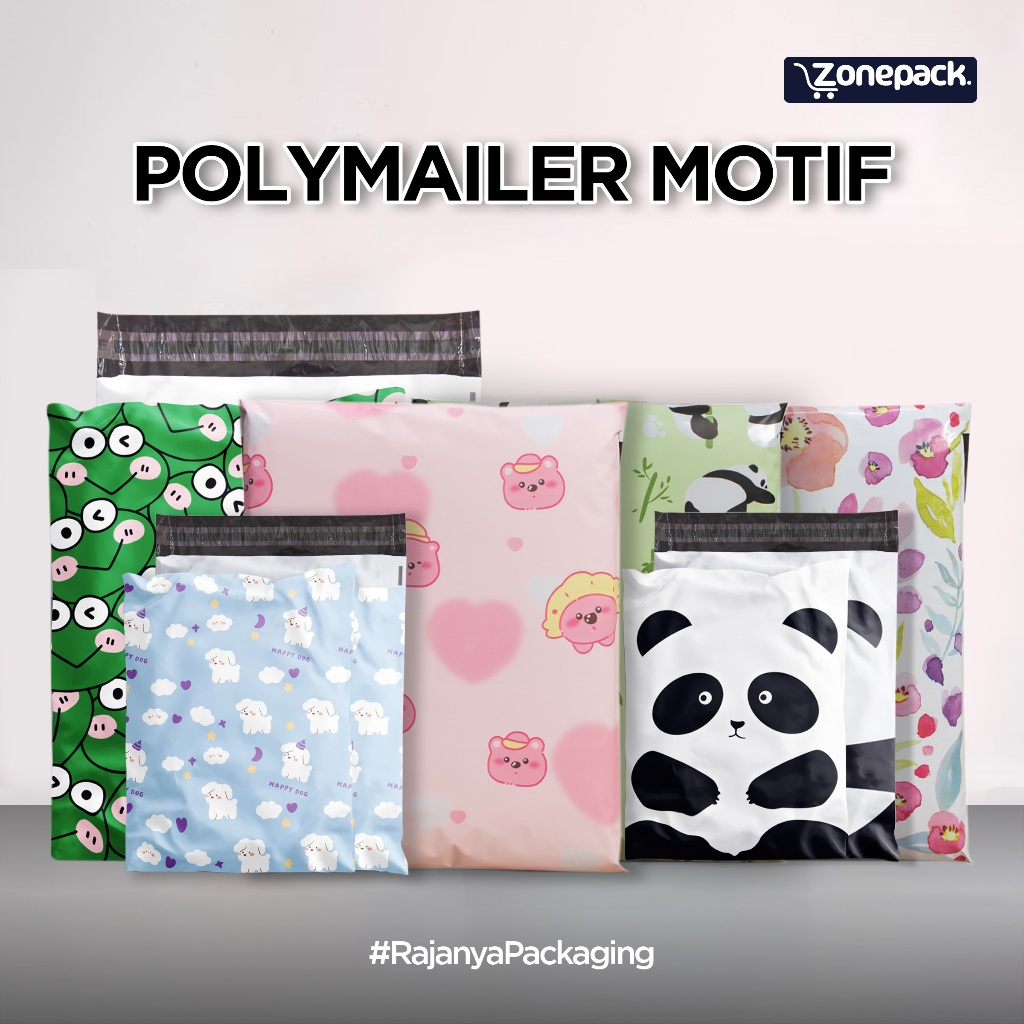 

Plastik Packing Polymailer Motif | Amplop Plastik Polymailer Motif Pengganti Kertas Kado | Polimailer Packing Online Shop Olshop Premium