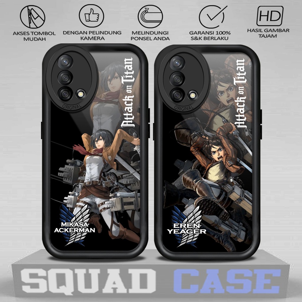 Case Premium Compatible For OPPO A74 4G A95 4G F19 F19S CHP2219 CHP/CPH2365 Motif [ AOT ] Casing Sof