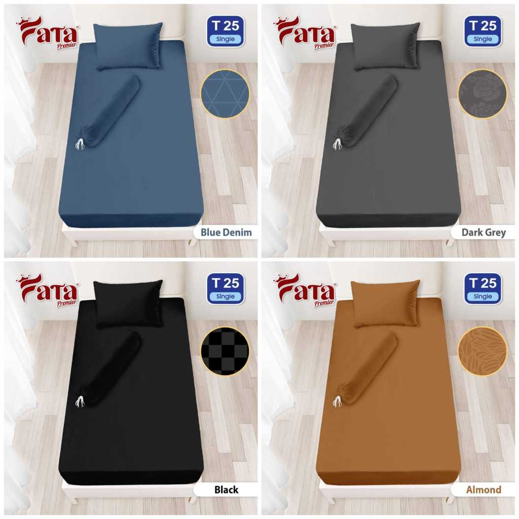 FATA -SPREI PREMIER EMBOSS POLOS SINGLE 120X200X25, 100x200x25 & 90x200x25