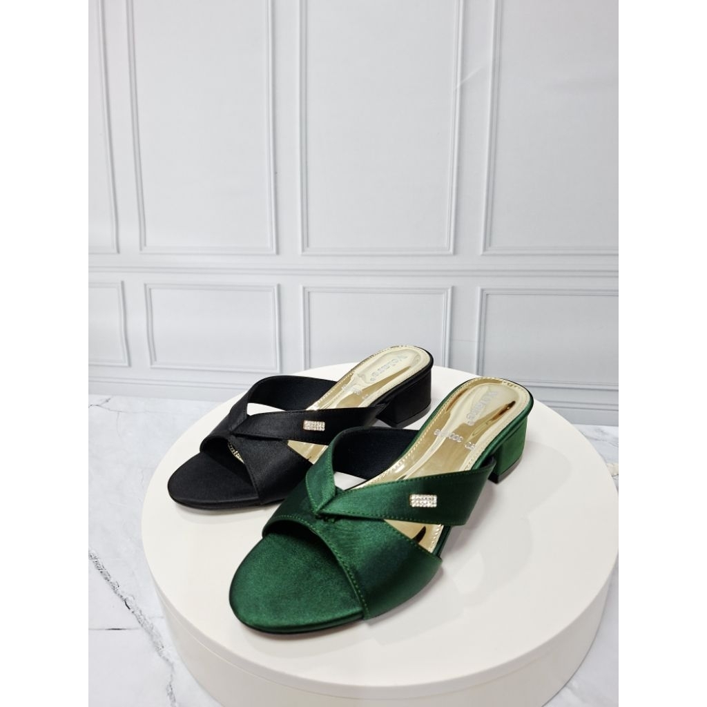 Selop pesta wanita hak 3cm Volare Ht3003