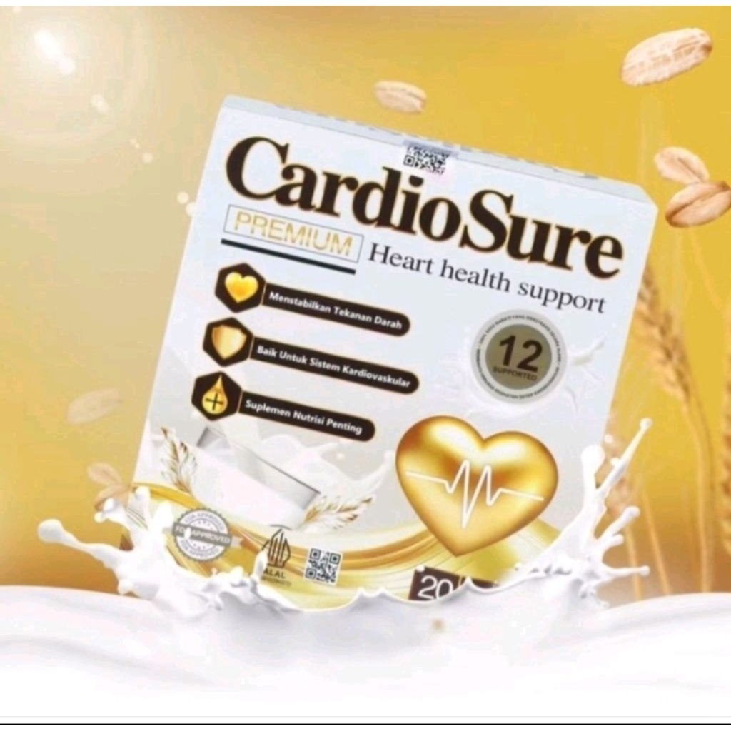 

CARDIOSURE MILK PREMIUM SUSU ASLI OBAT HIPERTENSI JANTUNG KORONER SETRUK KOLESTEROL ASAM URAT