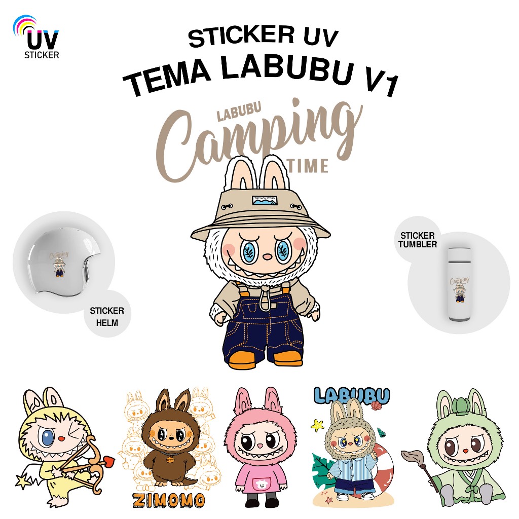 

STIKER UV - TEMA LABUBU V1 | STICKER UV, STICKER MOTOR, STICKER MOBIL, STICKER HELM, STICKER TUMBLER, STICKER 3D, STICKER UV DTF BY UVSticker