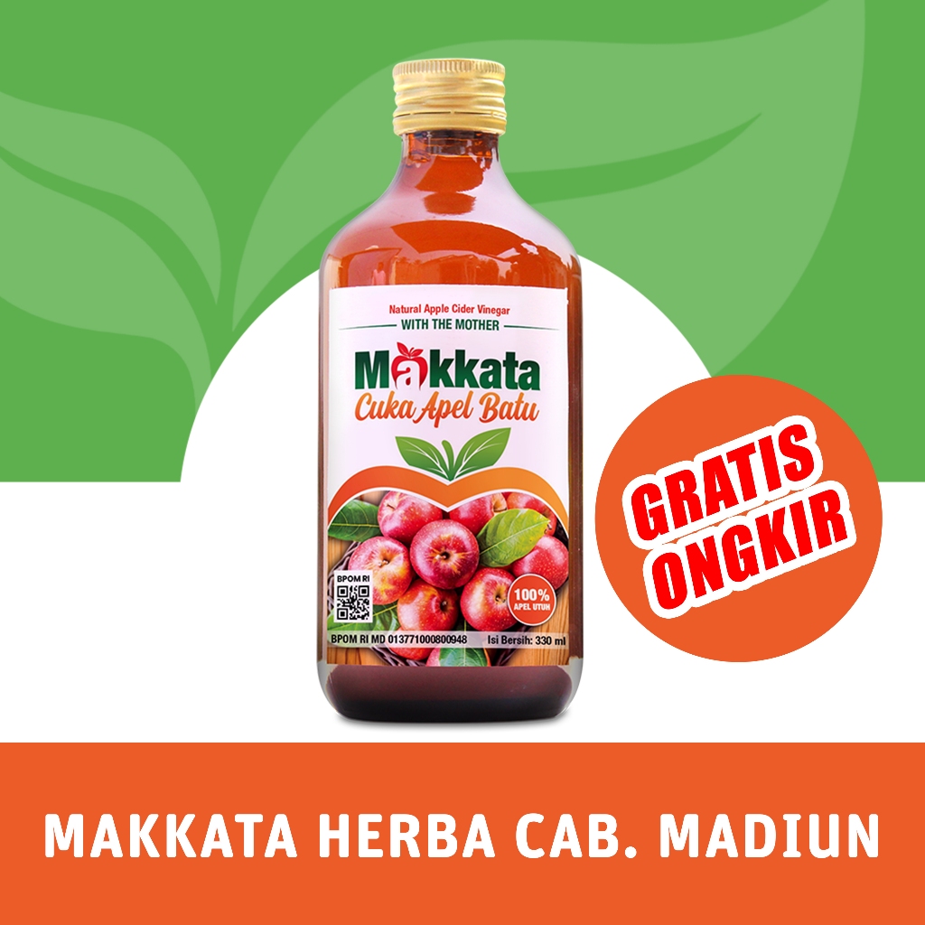 

MAKKATA CUKA APEL BATU Cuka Apel Original Untuk Kesehatan With The Mother Original 330ml