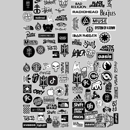 

STIKER PACK SPECIAL BLACK WHITE ISI 118PCS