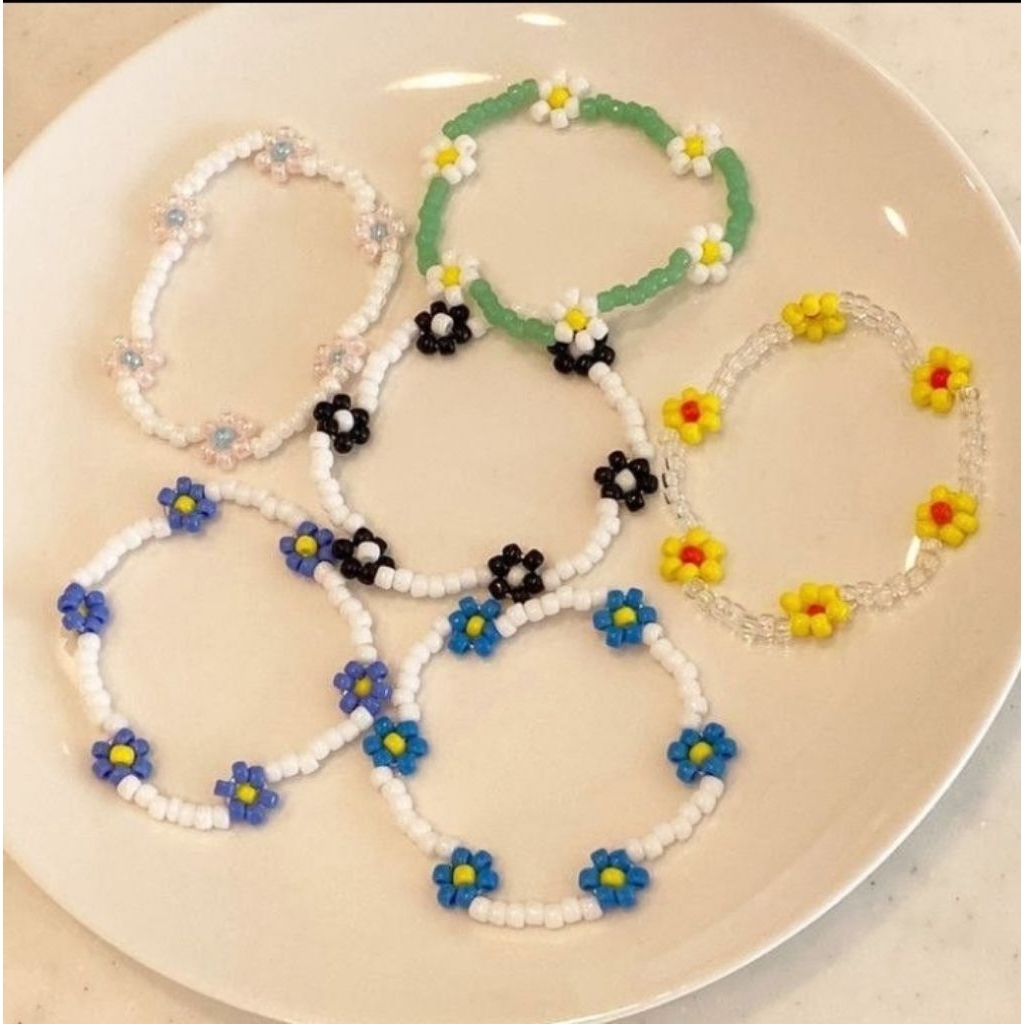 GELANG MANIK KOREA DAISY / GELANG MANIK BUNGA