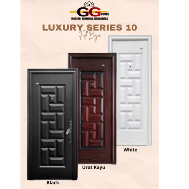 Pintu Baja merek GG DOORS Type Luxury Single 10.210
