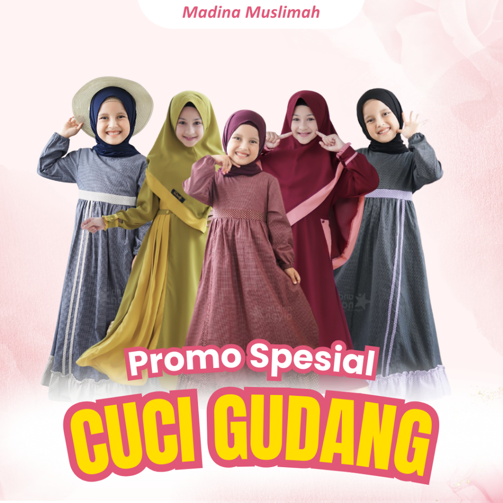 Obral Cuci Gudang Dress Thalita Kids, Gamis Dalia Kids Kids By Mouza Original