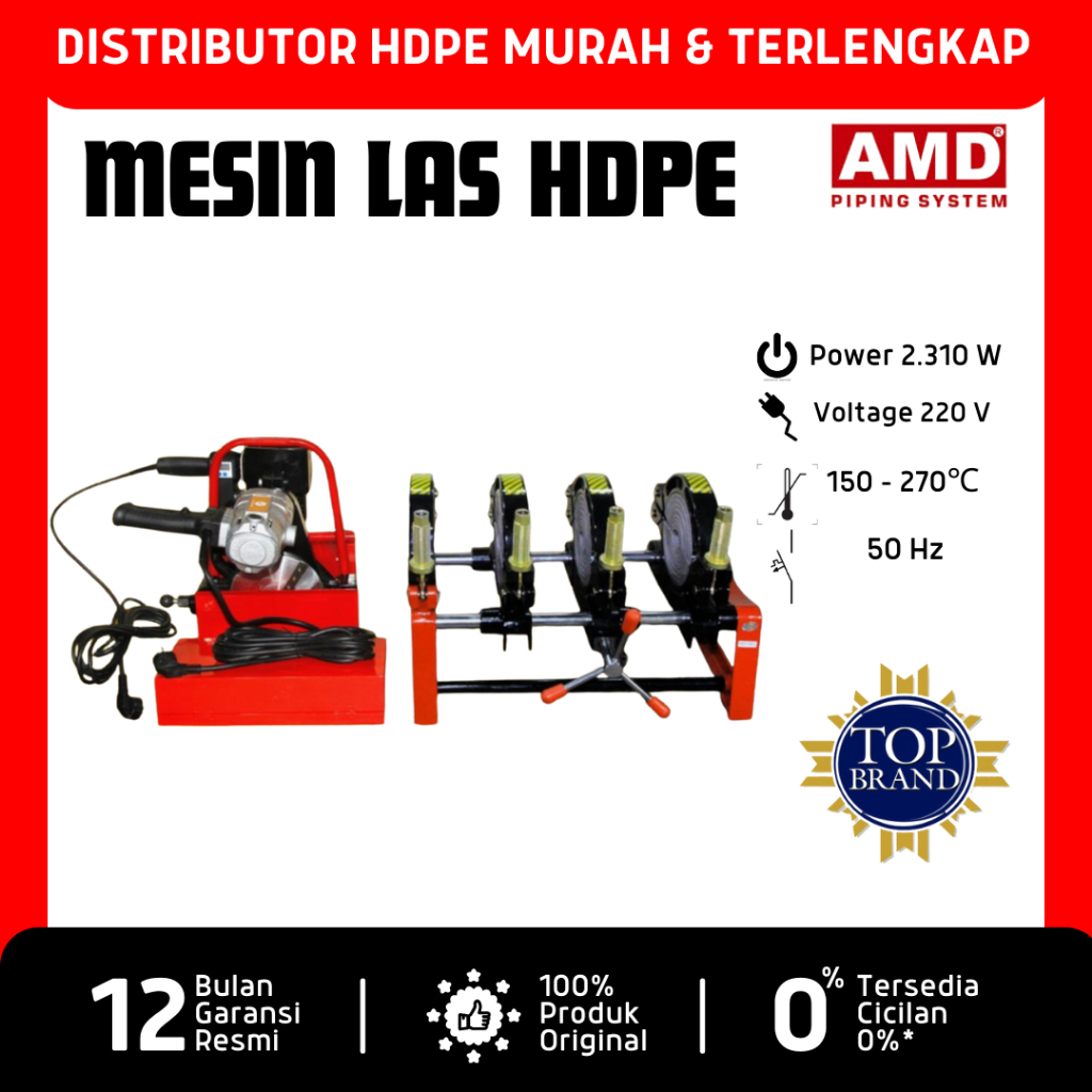 Mesin Pemanas Pipa HDPE 8 Inch - Alat Joint Pipa HDPE