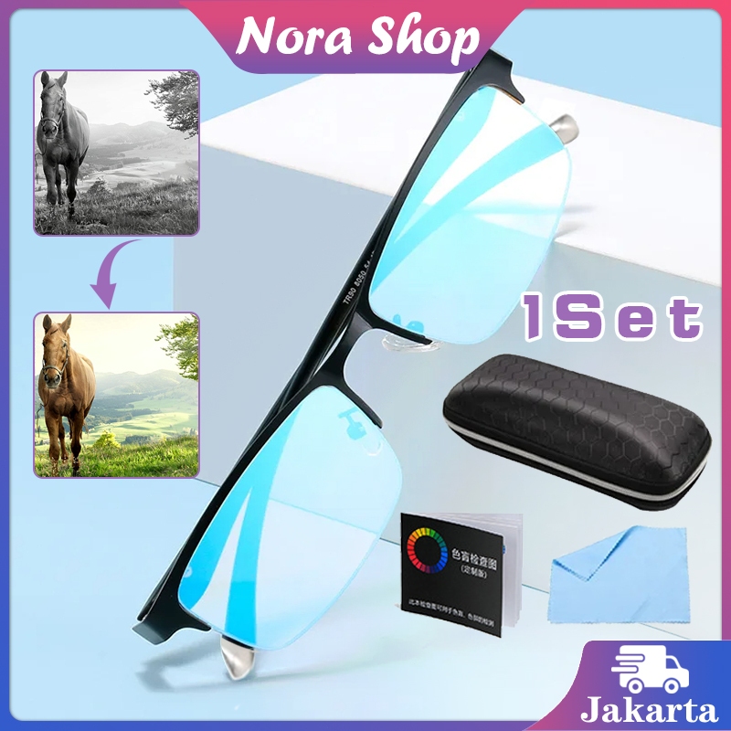Kaca Mata Buta Warna Parsial / Kacamata Buta Warna Anti Bluelight / Tes Buta Warna