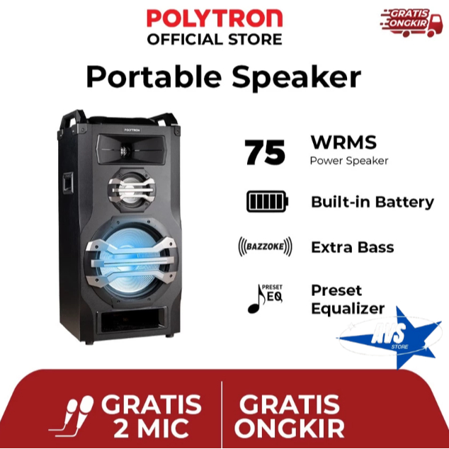 POLYTRON PORTABLE SPEAKER PTS 12K15