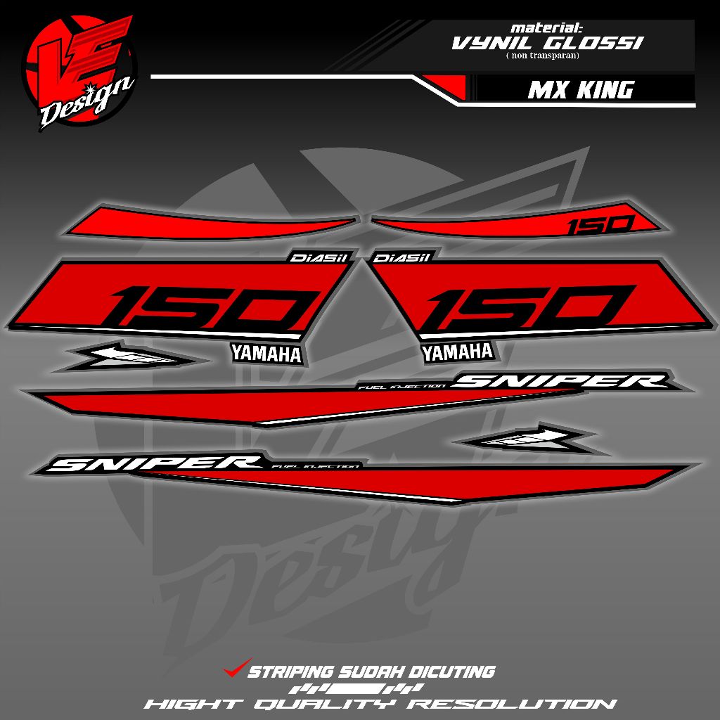 STRIPING MX KING custom motif sniper / striping sniper 150 / striping sniper vietnam / mx king malay