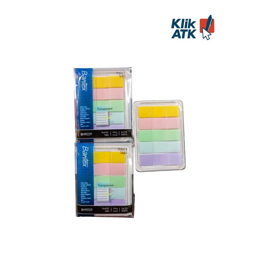 

Index tabs / Sticky Notes Bantex Warna Biasa dan Pastel BH9029, BH9028, BH9027
