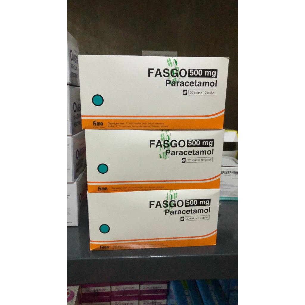 FASGO PARACETAMOL 500MG BOX 100 TAB
