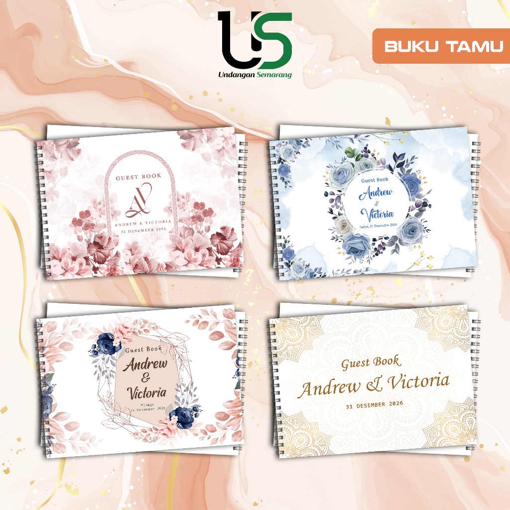 

Undangan Surabaya Buku Tamu Softcover Isi 300 Tamu ALL Series