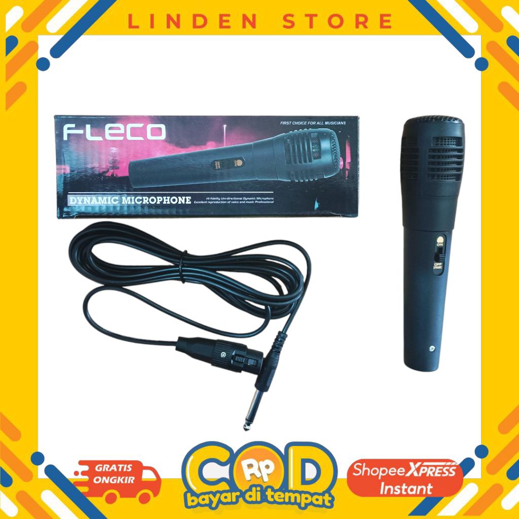 Mic/Microphone Kabel Fleco F-317