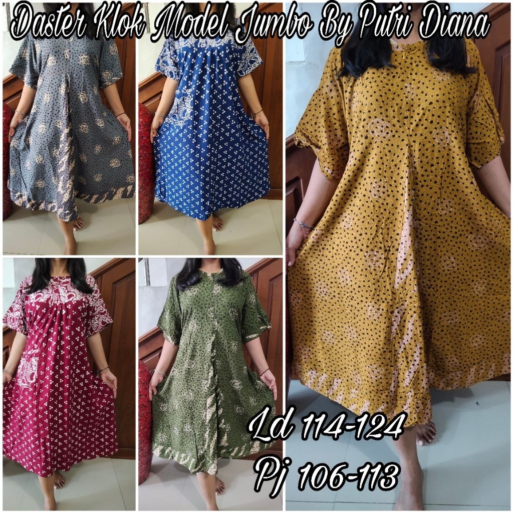Daster Klok model  Jumbo / XL  By Putri Diana