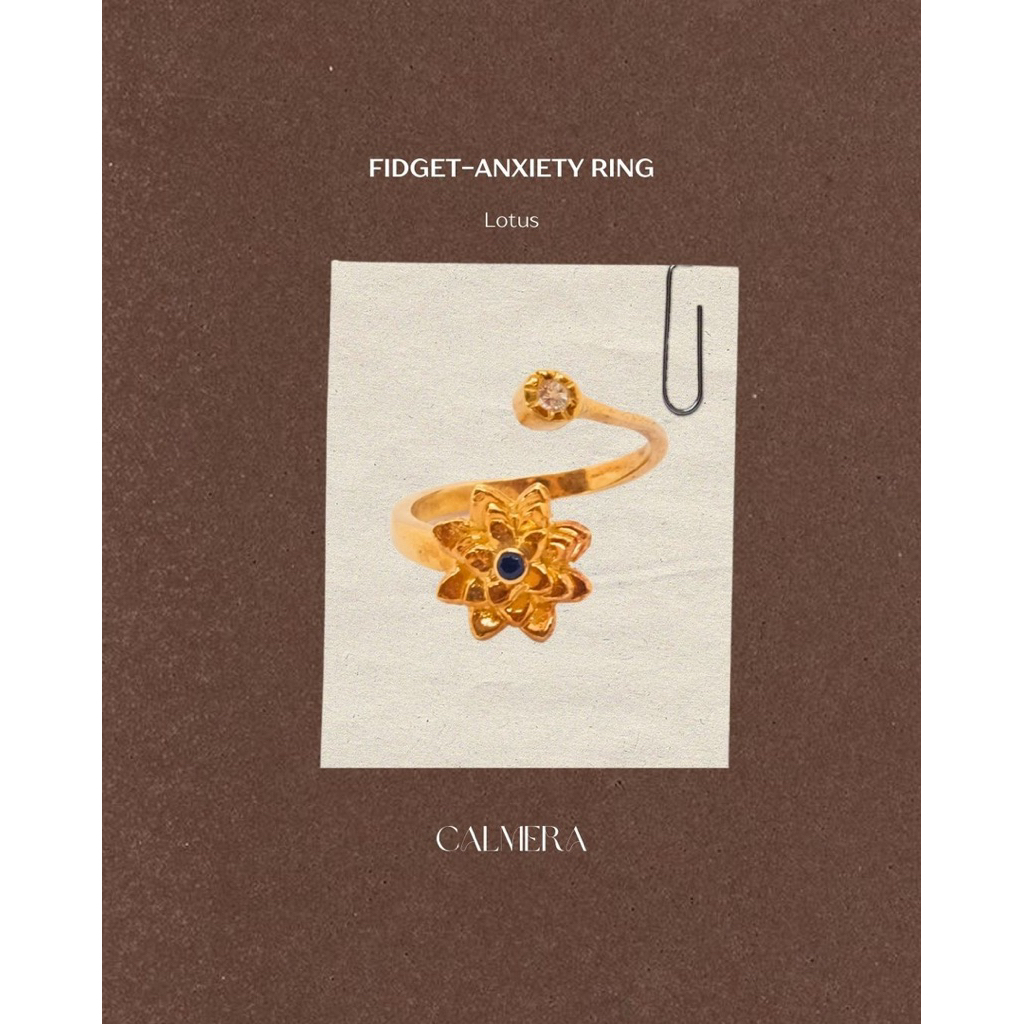 Lotus Ring – Fidget/Anxiety Ring | Calmera.Co