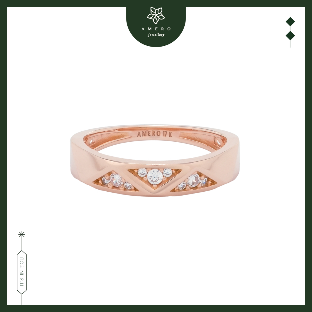 Cincin Emas 17K Vinci VR-14 Amero Jewellery