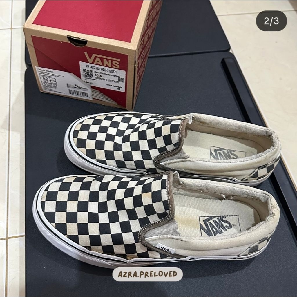 Slip-On Checkerboard Vans [PRELOVED] [ORI]
