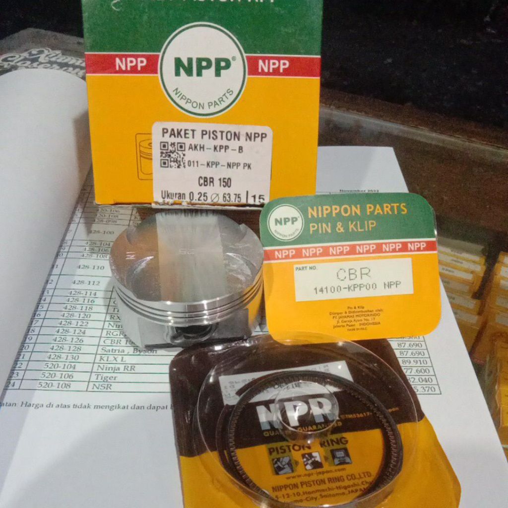 PISTON KIT NPP OS 25 (63,75) PIN 15 CB 150 R OLD CBR 150 OLD NPP PARTS