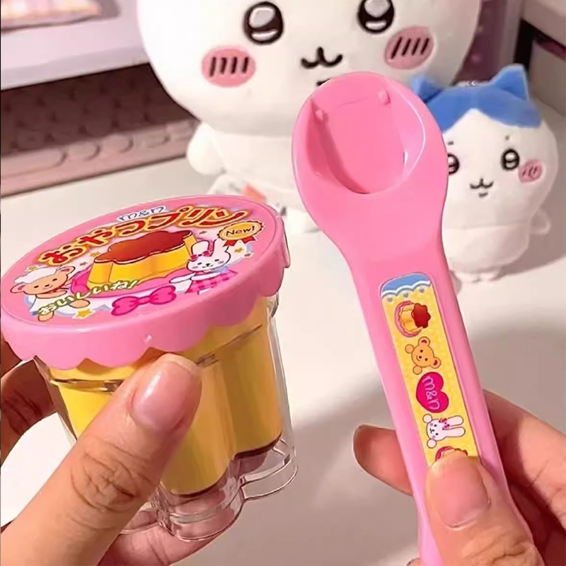 Mell Chan Viral Puding Jepang Mainan Anak/Mell Chan Set Baby Food Toys Kids Toy Koleksi Aksesoris Mainan Mainan Kreativitas Dan Motorik Anak