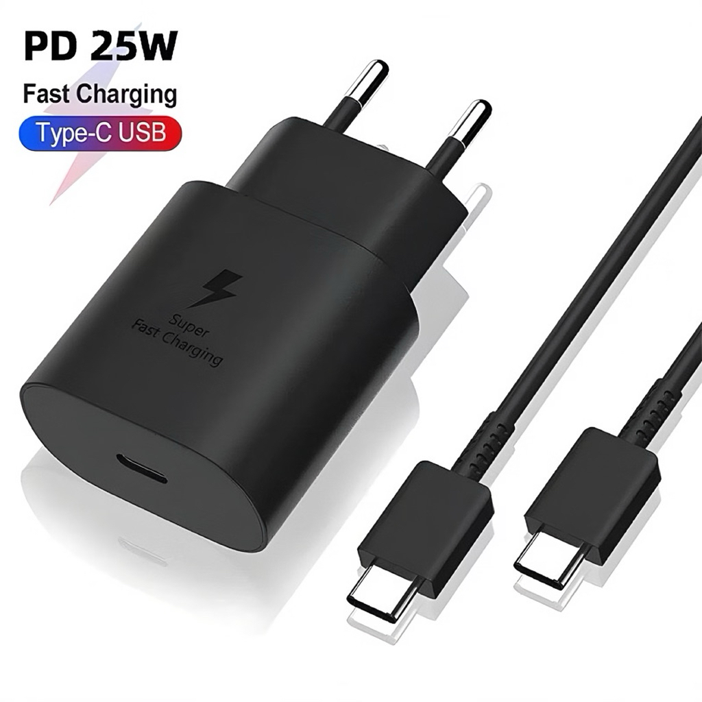 Charger SAMSUNG 25Watt Original Samsung 100% Fast Charging USB C to USB C