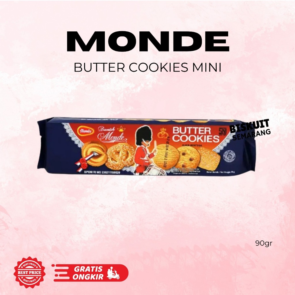 

Monde Biskuit Butter Cookies Mini 90gr Butter Cookies Blue