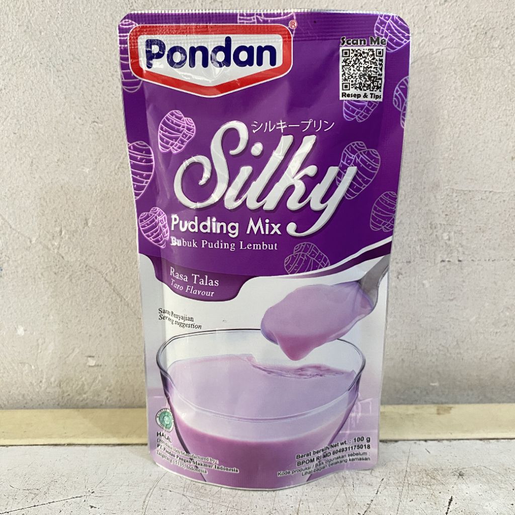 

Pondan SILKY PUDDING mix rasa TALAS pouch 100 gram