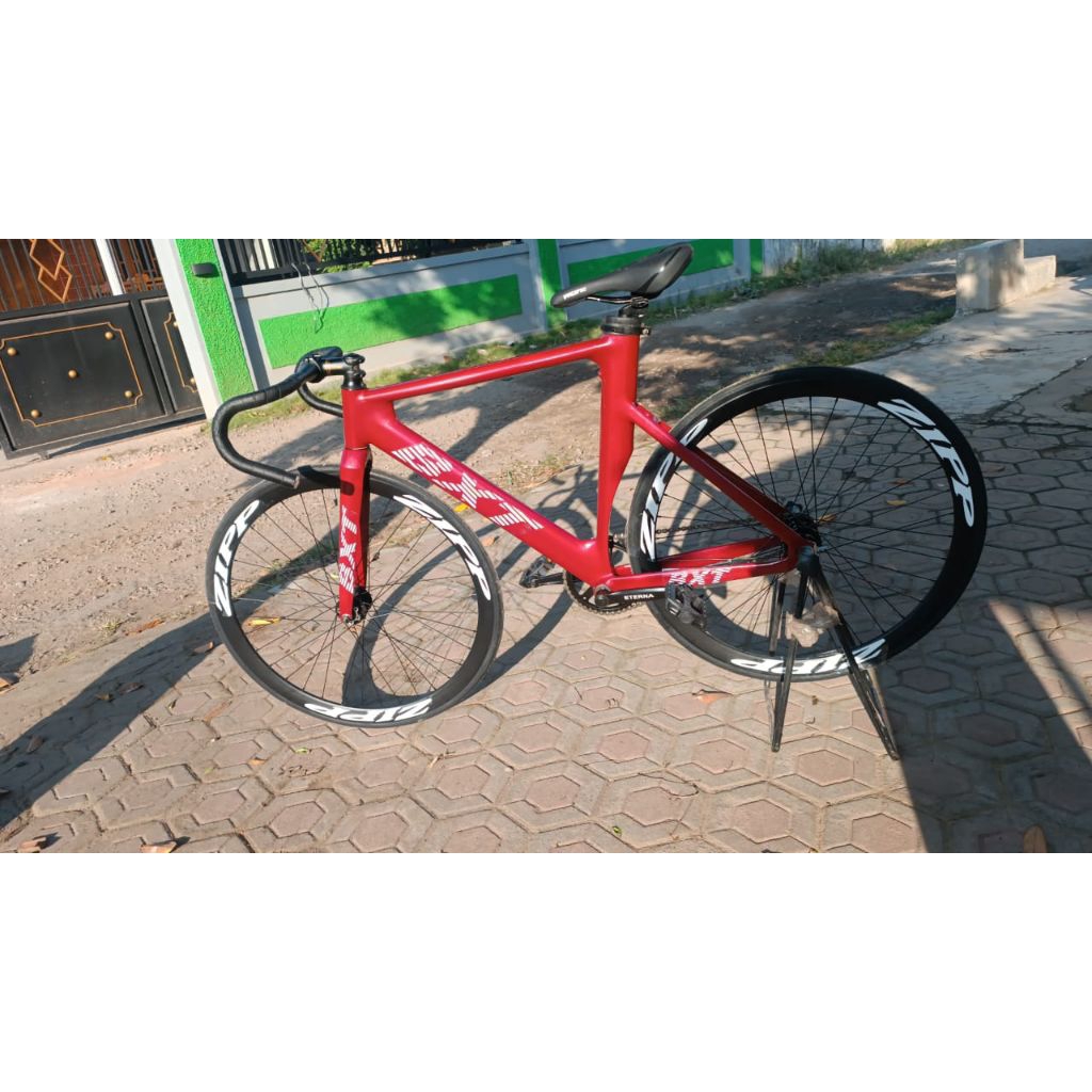 fixie BXT Merah siap pakai murah